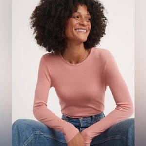 NWT Marine Layer Lexi Rib Crew Tee